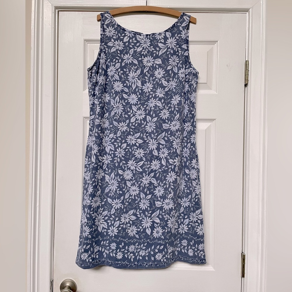 Coldwater Creek Sleeveless Floral Dress, Size Large